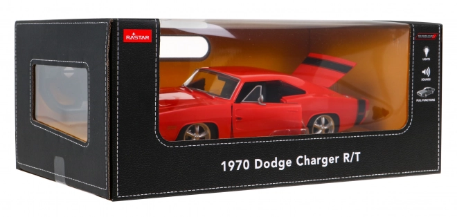 Ferngesteuertes Auto 1970 Dodge Charger RT Rot Rastar Modell 1:16