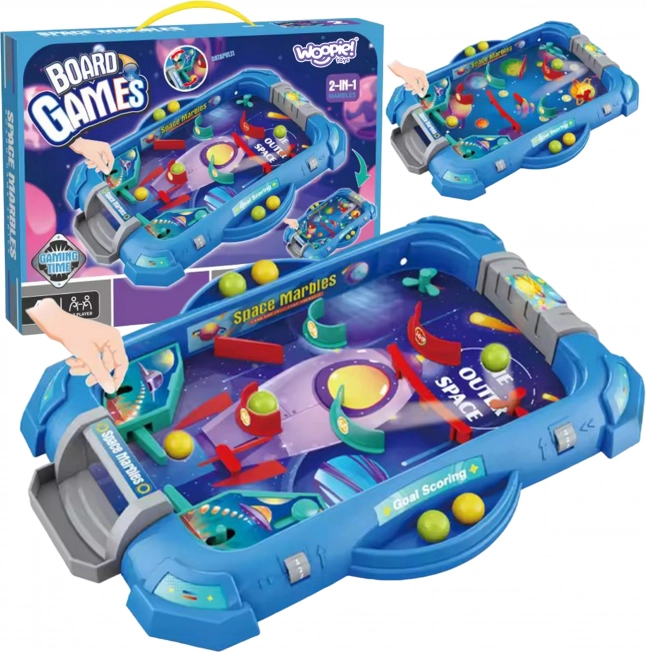 WOOPIE Geschicklichkeitsspiel Flipper "Kosmisches Spiel" 2v1