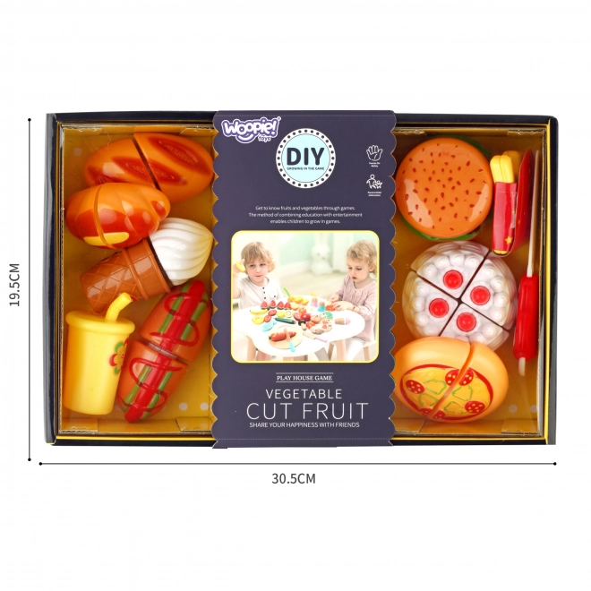 Woopie XXL Schneideset Fast Food Zuckerbäckerei
