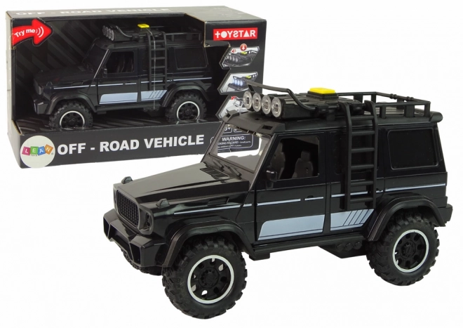 Geländewagen 1:14 mit Reibungsantrieb – schwarz