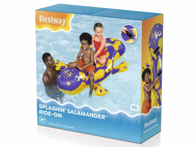 Aufblasbare Kinder-Luftmatratze in Form eines Salamanders