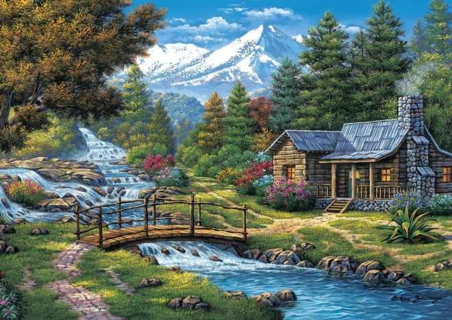 Puzzle Zwei Wasserfälle 2000 Teile