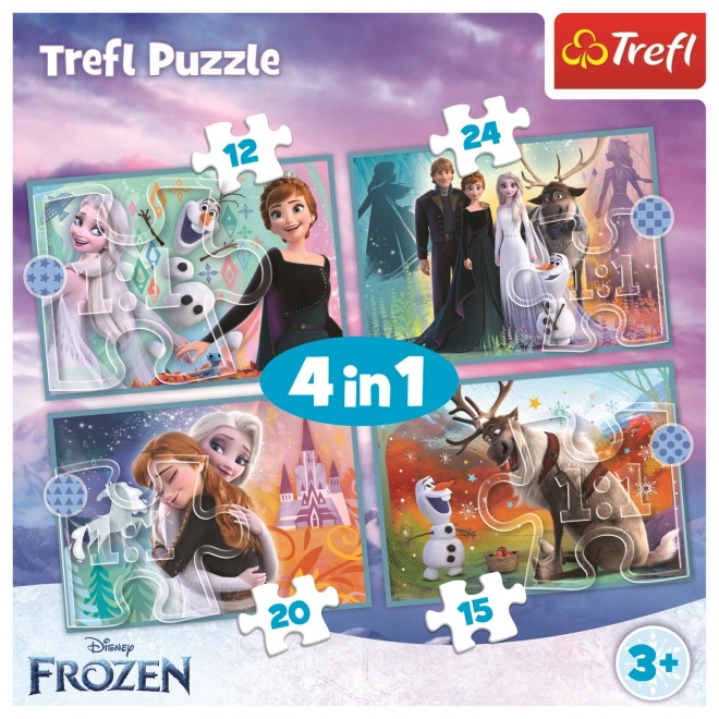 Trefl Puzzle Die Eiskönigin: Wunderbare Welt 4 in 1