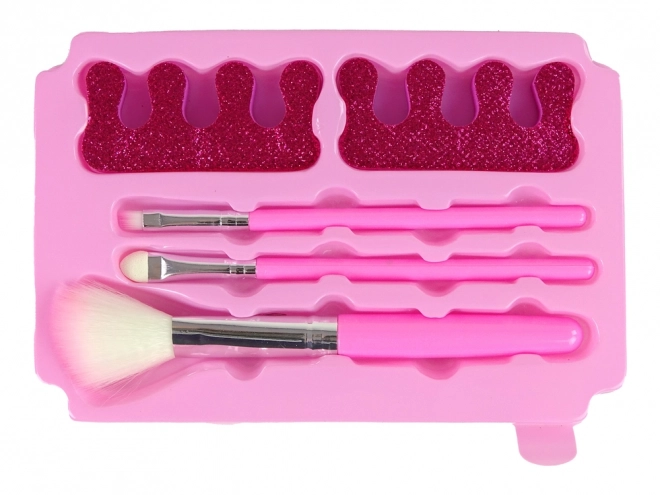 Kinder Kosmetikset im rosa Koffer