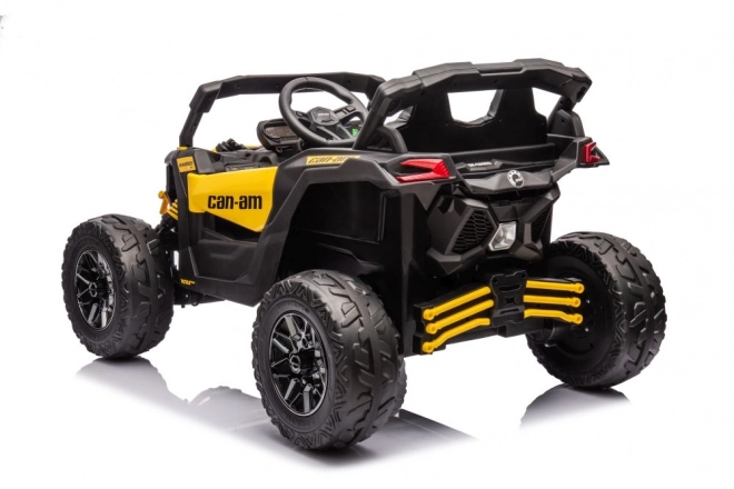 Gelbes Elektroauto Buggy Can-Am