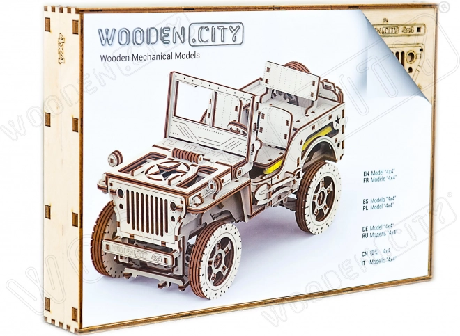 3D Holzpuzzle Geländewagen Jeep 4x4