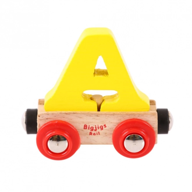 Bigjigs Rail Holzbuchstaben Waggon - Buchstabe A