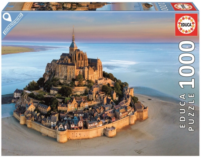 Puzzle Mont Saint Michel aus der Luft 1000 Teile