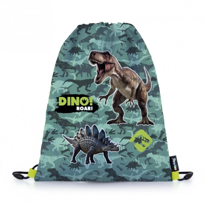 Dino Turnbeutel für Sport- und Hausschuhe