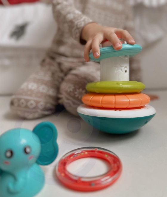 Interaktive Elefanten Stapelpyramide für Babys