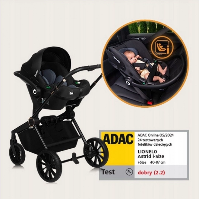 Lionelo kombinierter Kinderwagen Mika Plus 3v1 Beige