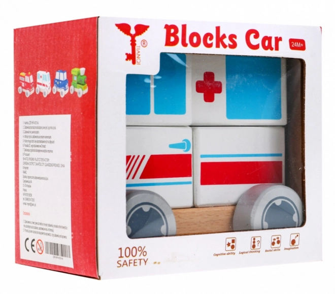 Holzauto Krankenwagen