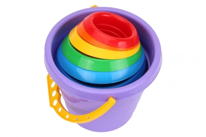 Regenbogen-Stapelbecher für Kleinkinder