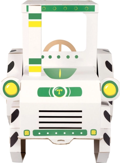 Pappspielzeug - Großer Papptraktor