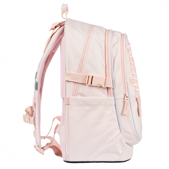 Baagl 3-teiliges Set Core Creamy: Rucksack, Federmäppchen, Beutel