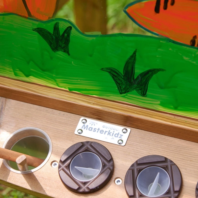 Masterkidz 4-seitige transparente Acryltafel zum Bemalen mit Bechern