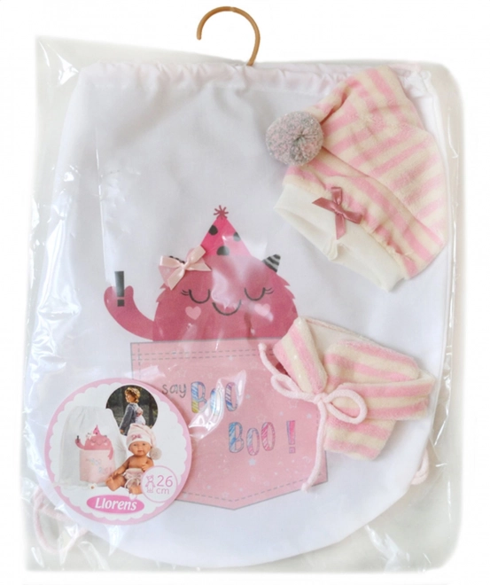 Kleidungsstück für Puppe Baby New Born Größe 26 cm mit Zubehör
