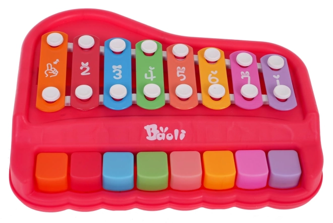 Grünes Klavier und Xylophon für Kinder – Rot