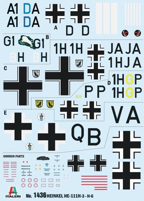 Plastikmodell Heinkel He 111H Schlacht um England 80. Jahrestag