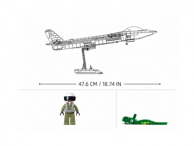 Sluban Armee Stealth-Jäger J-20 mit Metallbeschichtung