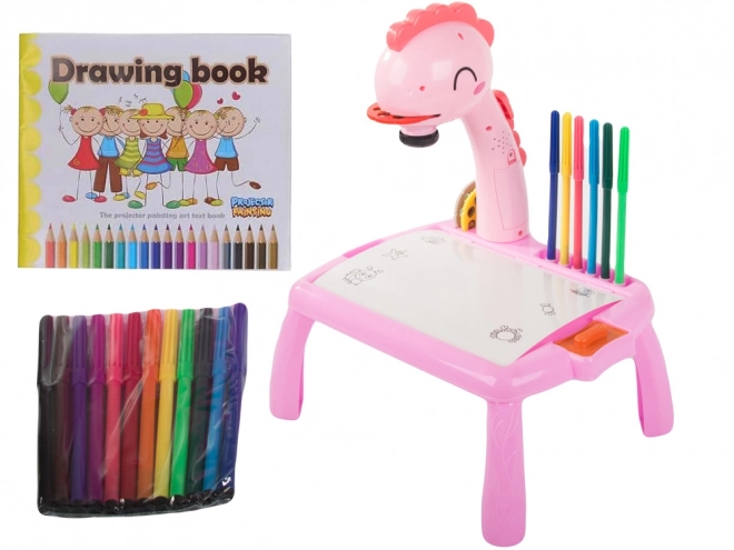 Projektor Tisch mit Zeichnen und Marker für Kinder