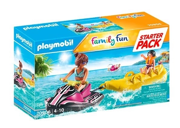 Playmobil Family Fun Starterpack Wasserscooter mit Bananenboot