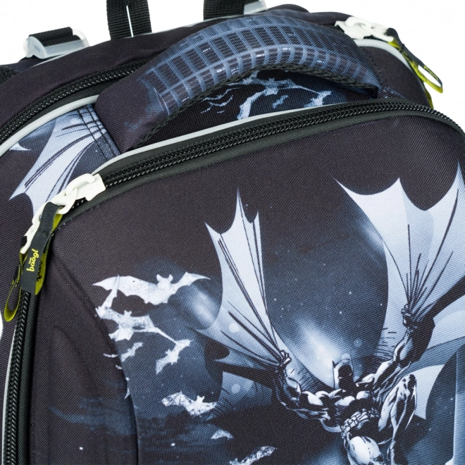 Schulset Batman Dunkle Stadt: Rucksack, Federmappe, Beutel