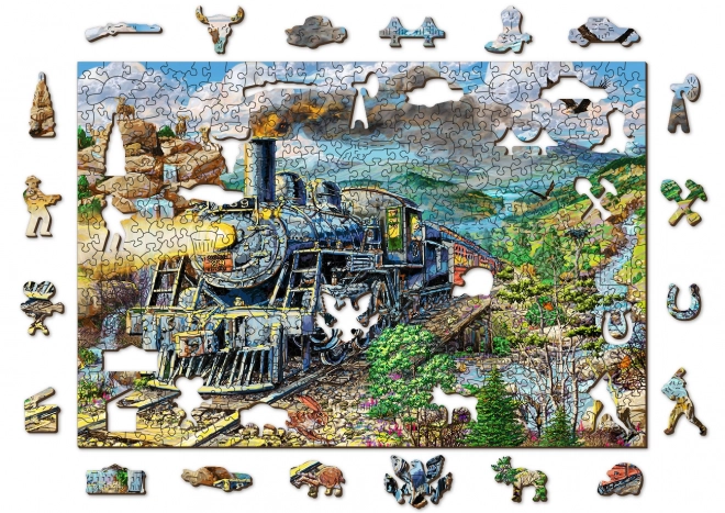 Dreidimensionales Puzzle Eisenbahn