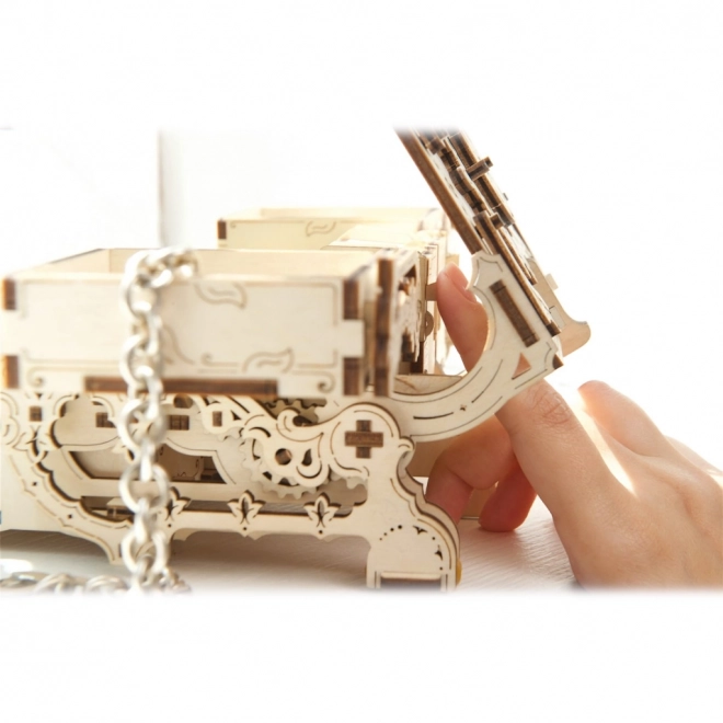 Ugears Mechanische 3D-Holzpuzzle Schmuckkästchen