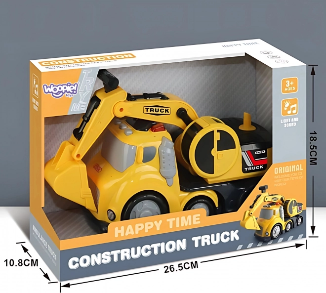 Aushubmaschine City Truck mit Licht- und Geräuscheffekten
