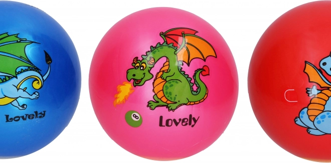 Gummiball Drache unaufgeblasen 22 cm