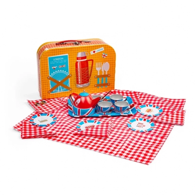 Bigjigs Toys Teeservice im Koffer London