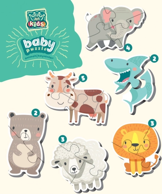 Baby Puzzle Tiere für Kinder