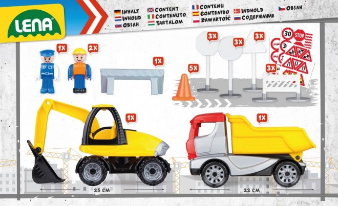 Truckies Bau Set mit Dekorativem Karton