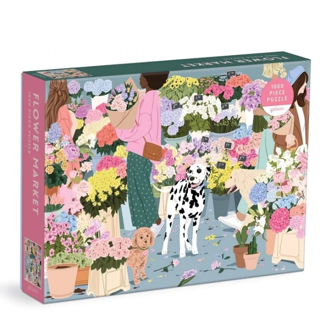 Floraler Markt Puzzle 1000 Teile