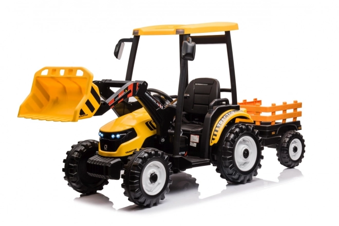 Kindertraktor mit Anhänger Gelb