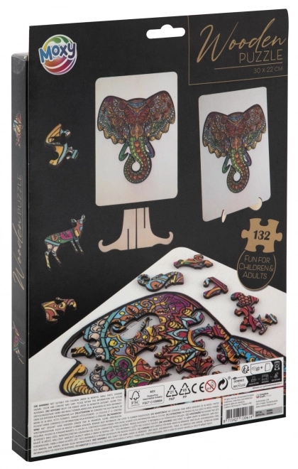 Moxy puzzle elefant 132 teile