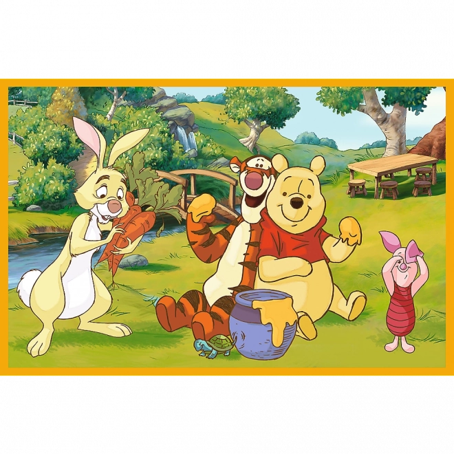 Puzzle 2x24 'Ein Tag im Garten' Disney Winnie Puuh