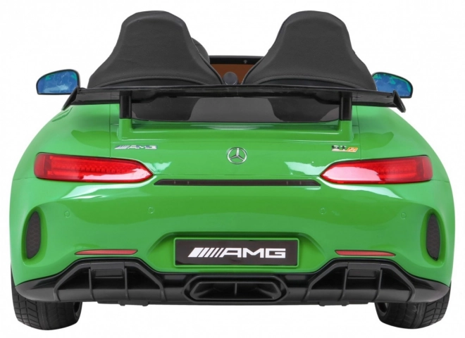 Mercedes-Benz GT R pro Kinder lackiert grün + 4x4 + Lüftungsöffnung + Fernbedienung + EVA + MP3 LED