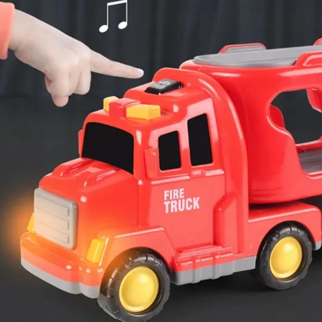 Feuerwehr-spielset mit 5 fahrzeugen von Woopie