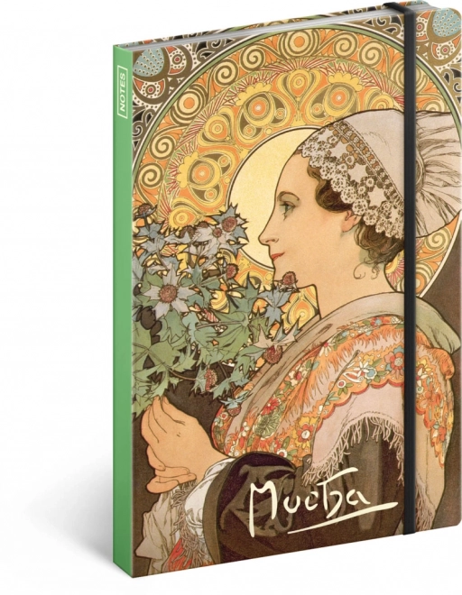 Notizbuch Alfons Mucha – Bodlák, liniert