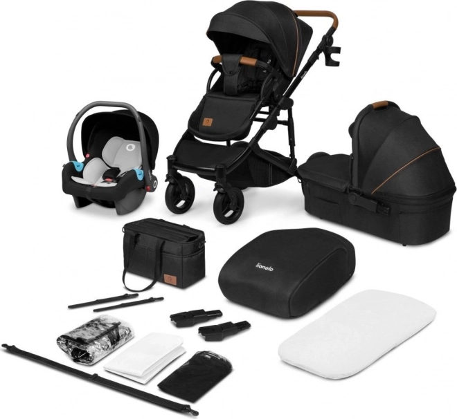 Kombikinderwagen 3in1 Lionelo Mari Tour Black Onyx