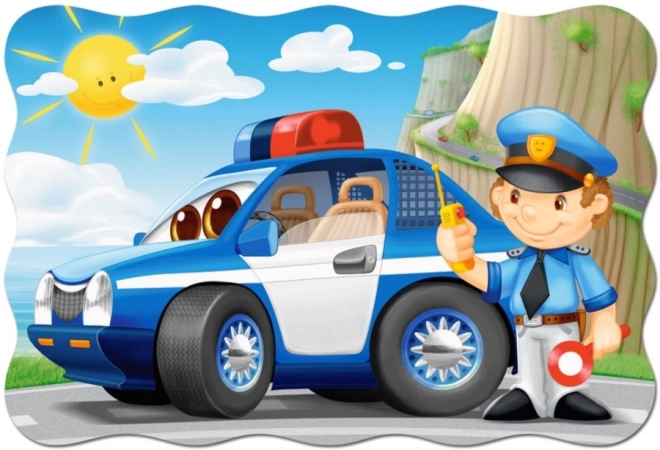 Maxi-Puzzle mit 20 Teilen Polizei Patrouille