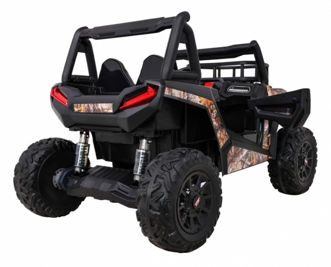Buggy UTV Off-road für Kinder schwarz + Fernbedienung + Gepäckträger + langsamer Start + EVA + MP3 LED