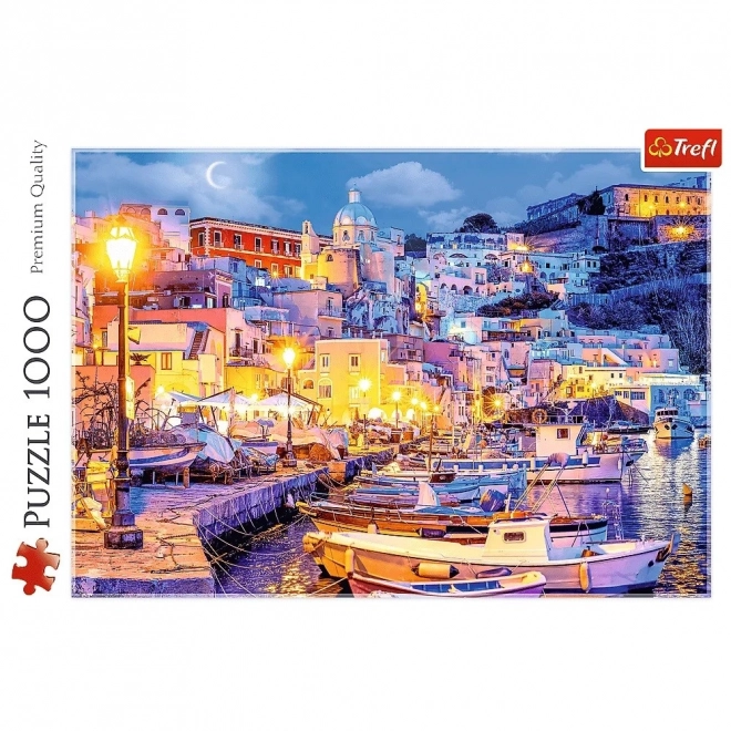 Puzzle 1000 Teile Insel Procida bei Nacht Italien