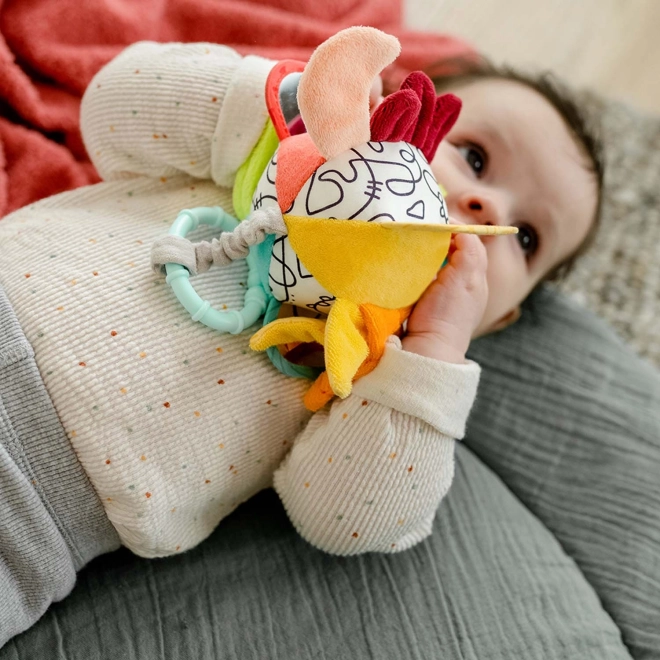 Bunter Lernball mit Rassel für Babys