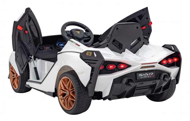 Lamborghini SIAN Kinderauto mit Batterie und Fernbedienung – Weiß