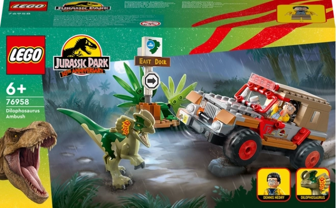 Lego Jurassic Park Dilofozaurus-Attacke