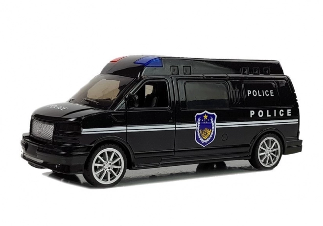 Polizei-Auto mit Aufziehmechanismus und Licht- und Soundeffekten