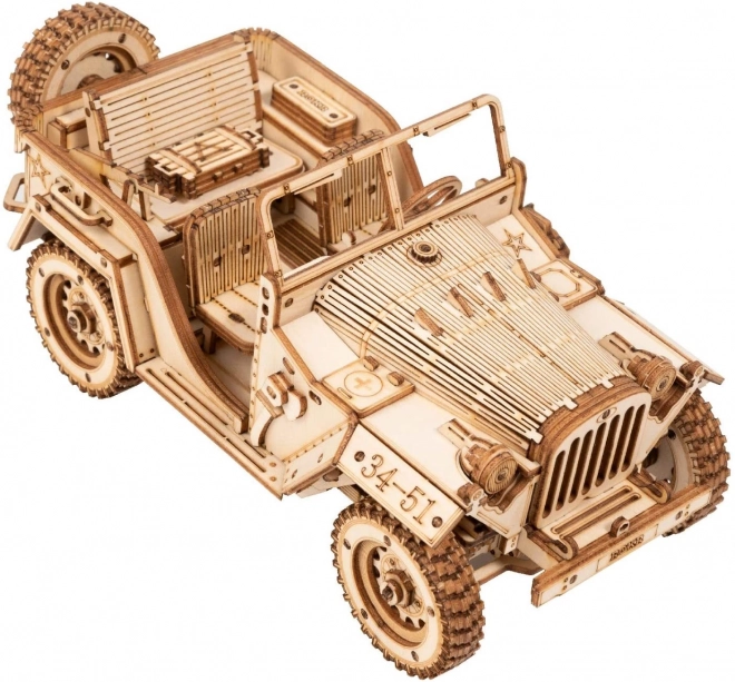 3D Holzpuzzle Militärjeep von ROBOTIME ROKR